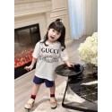 Gucci グッチ親子コーデ ハイブランド激安tシャツスポーツウェア服ブランドGucci グッチ tシャツ 大人用 男女共用 ペアお揃い無地 Gucci グッチ半袖tシャツブランドパロディ服ウェア