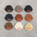 縫製モンクレールワッペン激安黒白ロゴシリコン製monclerワッペンブランド激安monclerワッペン 3点セット  ハンドメイド オリジナル
