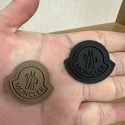 縫製モンクレールワッペン激安黒白ロゴシリコン製monclerワッペンブランド激安monclerワッペン 3点セット  ハンドメイド オリジナル
