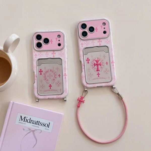 クロムハーツ Chrome Hearts ピンク女性手提げiphone18 pro max 17 pro 16 plusケースブランドiphone18 pro 17 pro max 15 16ケース Chrome Hearts おすすめハイブランドアイフォン18 17 16 15 pro max airケース高品質ブランドiphone18pro/17 pro max 16 plusケース偽物