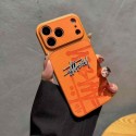 Stussy ステューシーブランドiphone18 air 17 pro maxカバー ペアお揃い黒オレンジメンズレディース激安コピーブランドアイフォン14pro max 15 16 17 18 proケースStussy iphone18 17 16 15 14 13 12 pro maxケースブランド韓国風ハイブランドアイフォン18 17 16 15 pro max airケース高品質