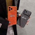 Stussy ステューシーブランドiphone18 air 17 pro maxカバー ペアお揃い黒オレンジメンズレディース激安コピーブランドアイフォン14pro max 15 16 17 18 proケースStussy iphone18 17 16 15 14 13 12 pro maxケースブランド韓国風ハイブランドアイフォン18 17 16 15 pro max airケース高品質
