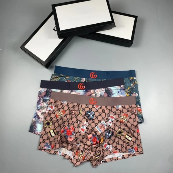 グッチ ボクサーパンツメンズ gucci ボクサーブリーフ男性高級 パンツ下着激安ブランドコピーローライズ ボクサー パンツ3枚セットメンズ ハイブランド偽 抗菌防臭 吸汗速乾 短パングッチ アンダーウェア 彼氏へのプレゼント
