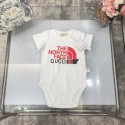 Gucci グッチノースフェイス the north face ベビー服tシャツロンパース 女の子 男の子 赤ちゃんコーデ ハイブランドノースフェイス the north face激安幼児 部屋着  韓国風ハイブランド夏 半袖 涼しいgucciキッズ 赤ちゃん ロンパース激安 59cm 66cm 73cm 80cm 90cm