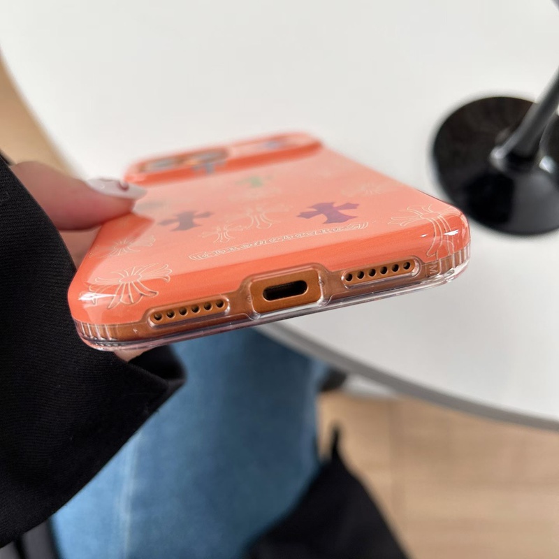 オレンジペアカップル愛用メンズレディース激安コピークロムハーツアイフォン14pro max 15 16 17 18 proケース