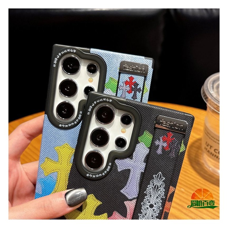 クロムハーツ バンド付きギャラクシーs26 ultraアイホン18 17 16 air pro maxケース